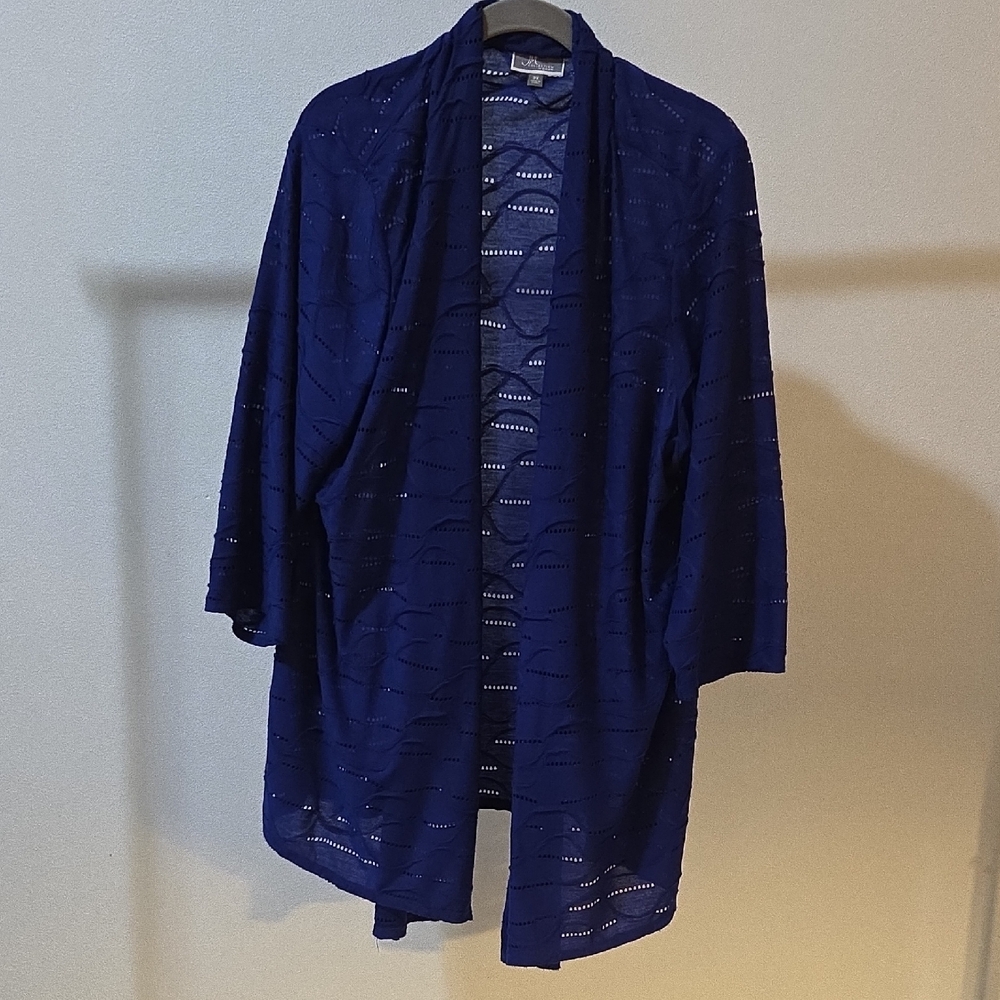 JM Collection Royal Blue Cover Up